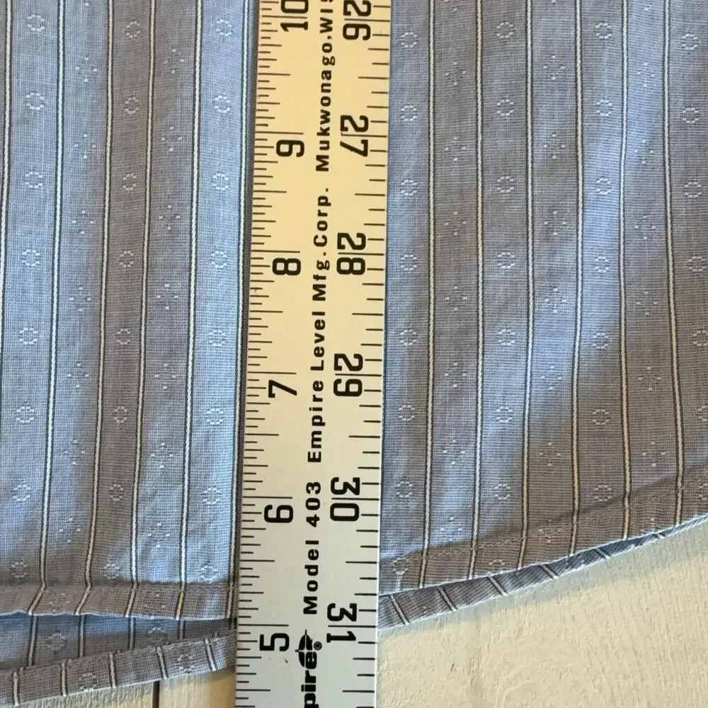 Banana Republic Dress Shirt Mens XL Blue Stripe Classic Fit Cotton Button Up